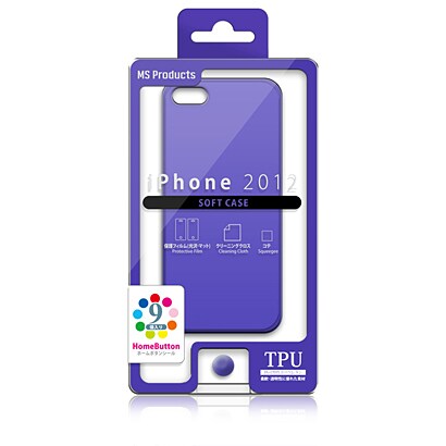 MS-IP5TPP1 [iPhone 5 TPUケース パープル]