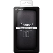 MS-IP5LBK2 [iPhone5 本革ケース(フタ) ブラック]
