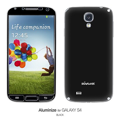 Aluminize for Galaxy S4 ブラック AS4-BLK