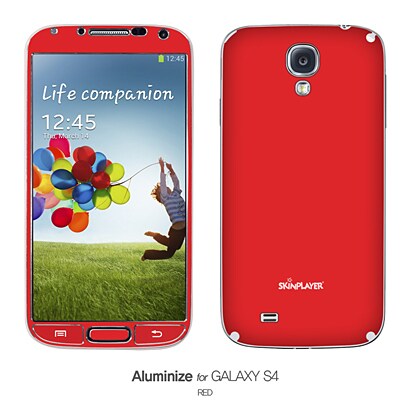 Aluminize for Galaxy S4 レッド AS4-RED