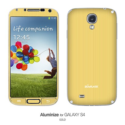 Aluminize for Galaxy S4 ゴールド AS4-GLD