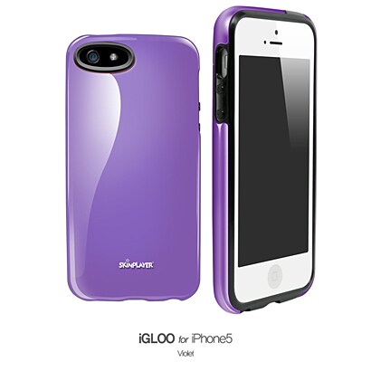 iGiP5VI/BK [iPhone SE/5s/5用 iGloo Violet (Inner Black)]