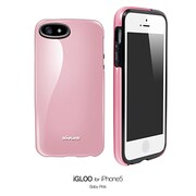 iGiP5BP/BK [iPhone 5用 iGloo Baby Pink (Inner Black)]