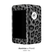 SAJ5-LGR/SE [iPhone 5用 Aluminize Leopard Gray (Special Edition)]