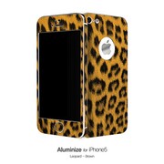 SAJ5-LBR/SE [iPhone 5用 Aluminize Leopard Brown (Special Edition)]
