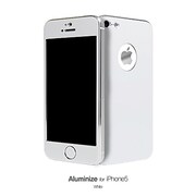 SAJ5-OWH/U [iPhone 5用 Aluminize White (UV Coating)]