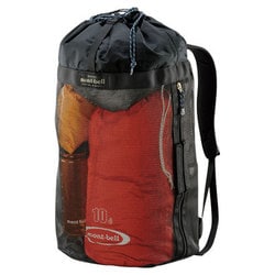 美品【モンベルメッシュギアコンテナ】ブラック　　　mont-bell 楽天市場】mont-bell モンベル メッシュギアパック（メッシュ