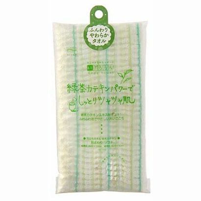 泡立ちタオル ソフト 緑茶カテキン BT723