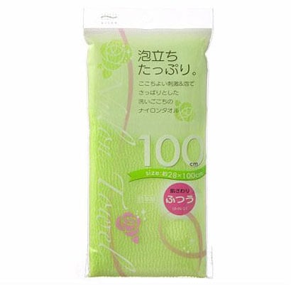 BHNナイロンタオル100ｃｍ ふつう グリーン BHN01