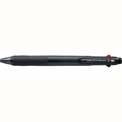 SXE340038T.24 [JETSTREAM（ジェットストリーム） 3色ボールペン 0.38mm 透明ブラック インク色：黒、赤、青 SXE3-400-38]