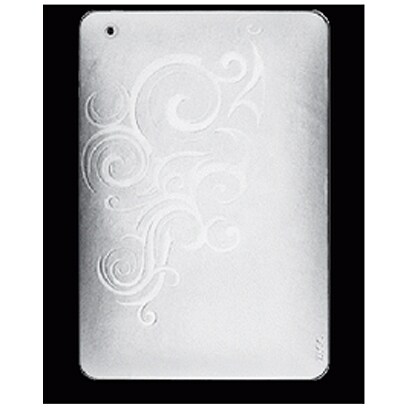 ザグ レザー ホワイト Leatherskins for iPad mini White Embossed