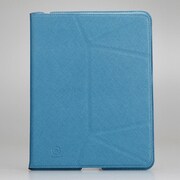NEW iPad 用手帳タイプPUケース GM-ORI-BLUE