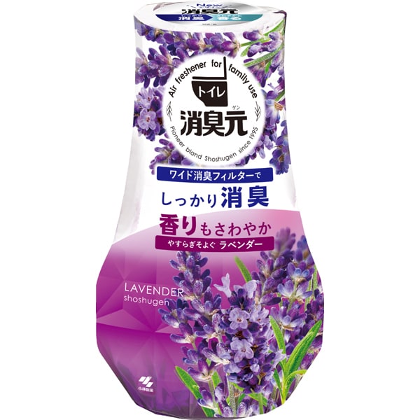 トイレの消臭元 やすらぎそよぐラベンダー 消臭芳香剤 トイレ用 置き型 400ml
