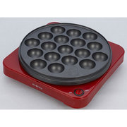 電気たこ焼き器18個 レッド ZTP-181-R