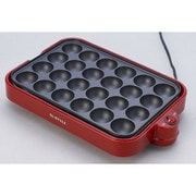 電気たこ焼き器24個 レッド ZTP-242-R