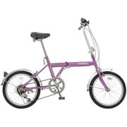 折りたたみ自転車 ノーパンクタイヤ 18型 外装6段変速 ピンク/ダークナイト FDM-CC186 PI