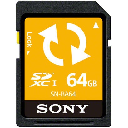 バックアップ機能付き SDXCメモリーカード64GB CLASS4 SN-BA64