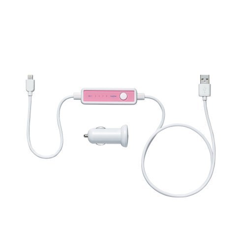 LAT-FMI06PN [FMトランスミッター Lightning対応FMトランスミッター ケーブルタイプ ピンク]