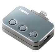 LAT-FMIS08SV [FMトランスミッター Lightningコネクタ コードレス オートスキャン付 DRC搭載 シルバー]