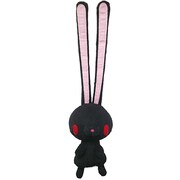汎用うさぎぬいぐるみマスコットボールチェーン ブラック [MORI CHACK]