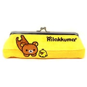 リラックマロングがま口ケース横イエロー [サンエックスキャラクター/Rilakkuma/San-x]
