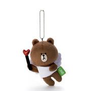 BR-12 [LINE CHARACTER マスコット ボールチェーン付 ブラウン]