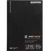 ショットノート 無線綴じタイプ 横罫線6mm 30枚(60ページ) A5 黒 9142クロ