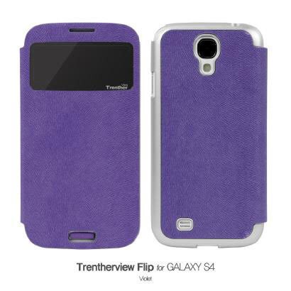 TrentherViewFlip forGalaxyS4 パープル TFS4 PU