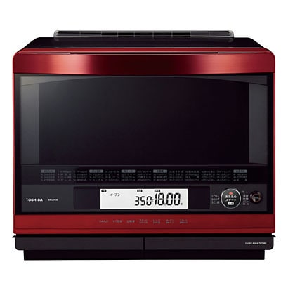 過熱水蒸気オーブンレンジ（31L） 石窯ドーム グランレッド ER-LD430(R)