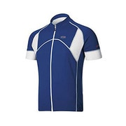 1020525L227　 [EVAN`S JERSEY(エバンス) 半袖ジャージ 紫外線対策 UVカット L TWILIGHTBLUE/WHITE]
