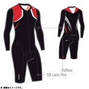 3858249L5W1　 [ELITE COURSE BODY SUIT(エリート) ワンピースレーシングスーツ コールドブラック L BLACK/GINGER/WHITE]