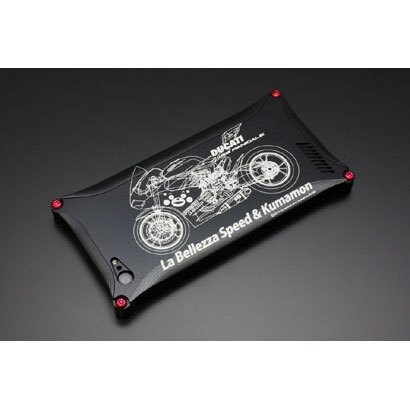 GKL-220BIK-40656 [くまモン×ラ・ベレッツァ×GILDdesign　ジュラルミン削り出しiPhone5用ケース バイクモデル]