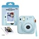 チェキカメラ INS MINI8 BLUE N [チェキ instax mini8 ブルー 純正ハンドストラップ付き]