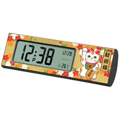 AQ-31M [エコクロック 招き猫（金）]