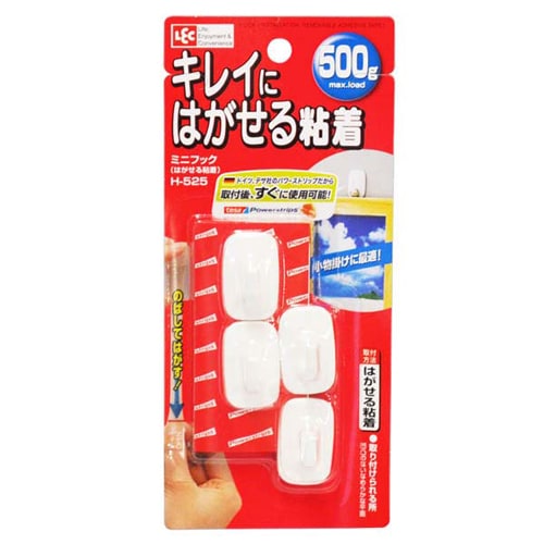 ミニフック(はがせる粘着)W H525