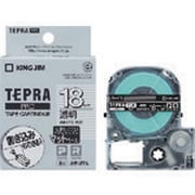 「テプラ」PROテープ マットラベル 透明/白文字 18mm SB18TS