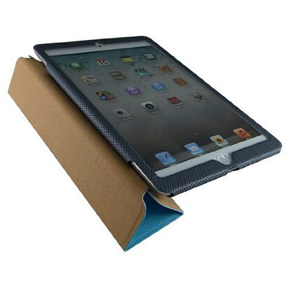 レザー調 （スタンド機能付き） ヴァーティカルホルダーケースiPadmini BL