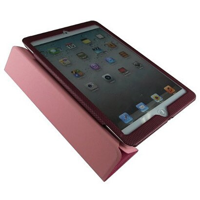 レザー調 （スタンド機能付き） ヴァーティカルホルダーケースiPadmini PK