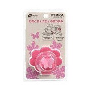 ペッカ お花とちょうちょの皿つまみ ピンク