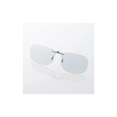 ブルーライト対策メガネ PC GLASSES クリップオンタイプ グレーレンズ Lサイズ OG-CBLP01GYL