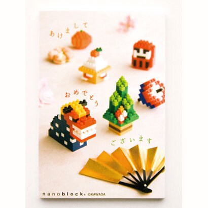 NP028 [nanoblock年賀状 獅子舞と門松 縦]