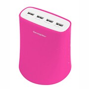 5.1A_USB4T_JP_1195 5.1A USB4ポート充電器 Pink