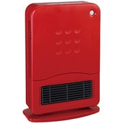 電気暖房 セラミックヒーター 800W 人感センサー レッド DCH-1301 RD