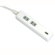 配線タップ 2口シンプルタップ USBポート1個付き 2m TU1A2-2