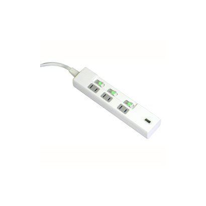 配線タップ 個別スイッチ付き3口タイプ USBポート1個付き 2m TU1A3S-2
