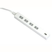 配線タップ 4口シンプルタップ USBポート1個付き 1m TU1A4-1
