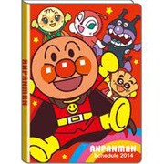 AP-34579 [2014年版 B6見開き1週間片側メモタイプ手帳 アンパンマン 集合]