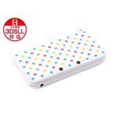 3DLDHC02 [3DS LL用プラスパレット デザインカバー ドットスタイル マーブルスノーブルー]