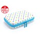 3DLDHP02 [3DS LL/DSi LL用プラスパレット デザインポーチ ドットスタイル マーブルスノーブルー]