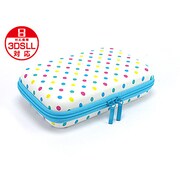 3DLDHP02 [3DS LL/DSi LL用プラスパレット デザインポーチ ドットスタイル マーブルスノーブルー]